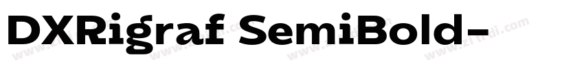 DXRigraf SemiBold字体转换